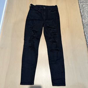 American Eagle Black Ripped Jeans